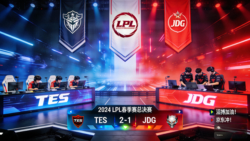 英雄联盟LPL春季赛总决赛TES对阵JDG电竞比赛直播